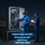 تعبئة غاز فريون اصلي للمكيفات والسنترال مع الكفالة