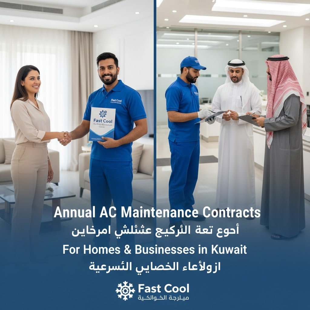 عقود صيانة تكييف سنوي للمنازل والشركات بالكويت