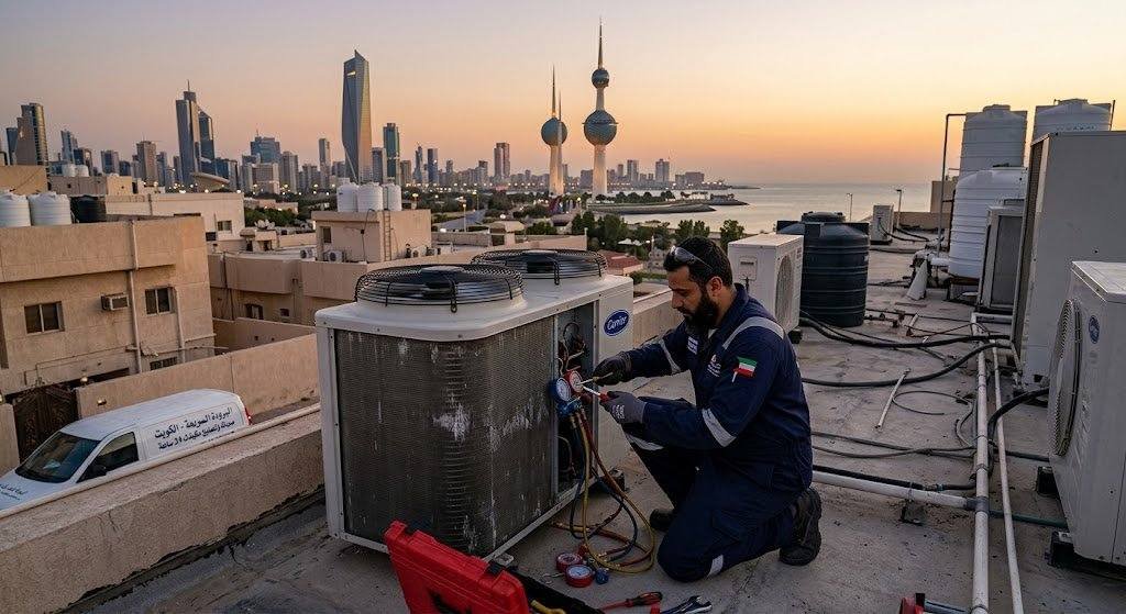 فني تكييف الكويت | صيانة وتصليح مكيفات 24 ساعة - البرودة السريعة